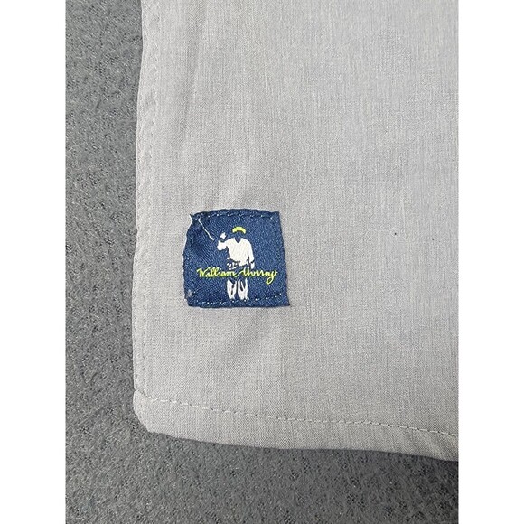 William Murray Shirt Mens 2XL Gray Short Sleeve Button Front Golf Stretch Tech - Picture 7 of 13